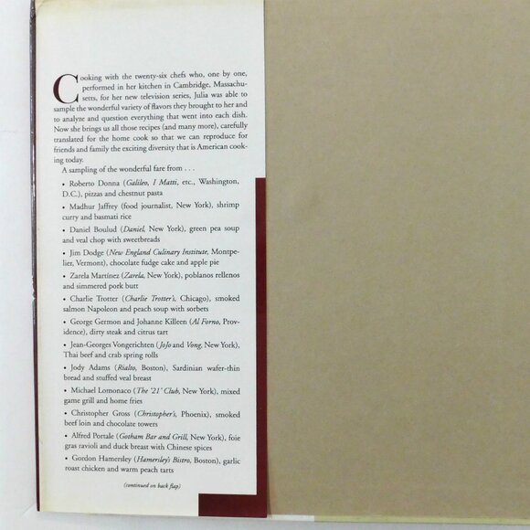 In Julias Kitchen with Master Chefs by Julia Child First Edition Cookbook HBDJ - Picture 4 of 7